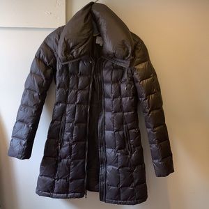 Laundry by Shelli Segal Black Pillow Collar Down Puffer Coat, Small